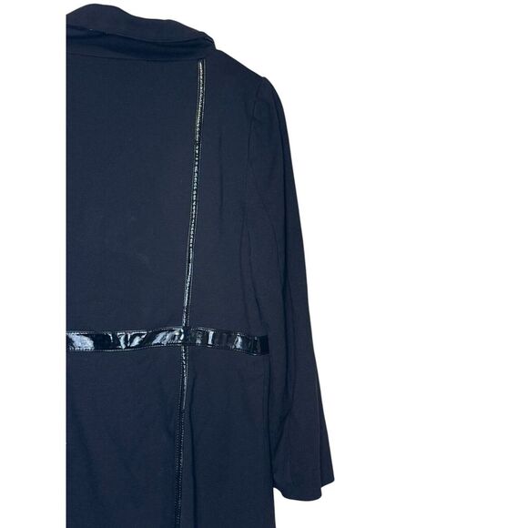 Tracy Reese Women Jacket Fit/Flare Snap Full Zipper Lined Collared Coat Large - Picture 7 of 9